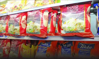 Le riz basmati et les grains secs coûteront plus cher