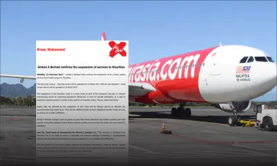 AirAsia X suspend ses activités à Maurice