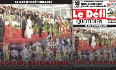 Voici la Une du Defi Quotidien de ce mardi 13 mars