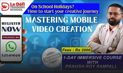 Spécial vacances : le Défi Training School propose un atelier de production vidéo pour les jeunes de 14 ans et plus