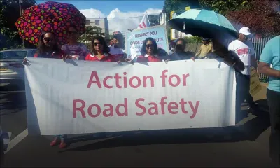 Sécurité routière : marche de sensibilisation à Rose-Hill