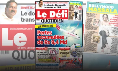 Voici la Une du Défi Quotidien de ce jeudi 13 mai 2021