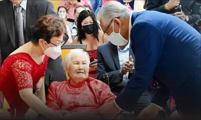 Popo Yoon fête ses 100 ans en compagnie du PM 