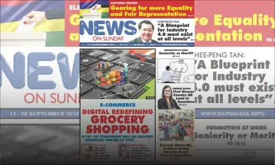 Voici la Une de News On Sunday de ce vendredi 14 Septembre 2018