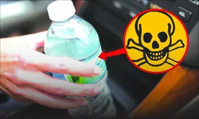 Gare aux bouteilles en plastique laissées dans la voiture 