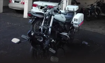 Course poursuite : un motard de la police blessé dans un accident