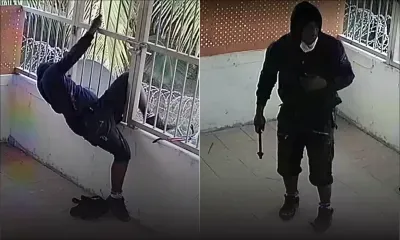 A Baie-du-Tombeau : le voleur filmé en train de découper les barreaux