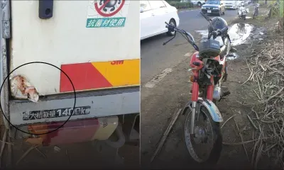 À La Flora : un motocycliste grièvement blessé après une collision