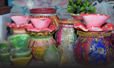 Divali : la fabrication des lampes mise en lumière