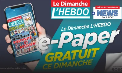 L'édition de ce 21 mars de Le Dimanche-L'Hebdo est disponible en e-paper gratuit.