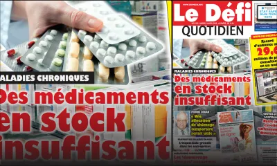 Voici la Une du Defi Quotidien de ce mardi 14 avril 2020