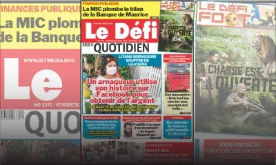 Voici la une du Défi Quotidien de ce Vendredi 14 Avril 2023