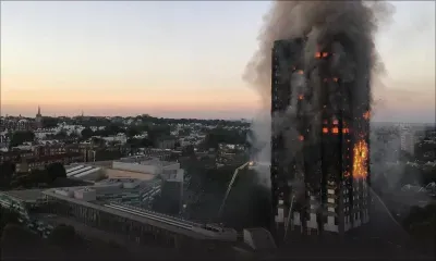 GB : un incendie spectaculaire ravage une tour d'habitation à Londres
