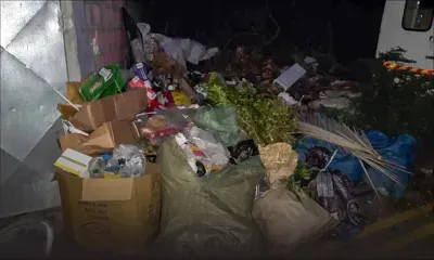 Port-Louis : des ordures entassées sur un terrain en friche durant la nuit