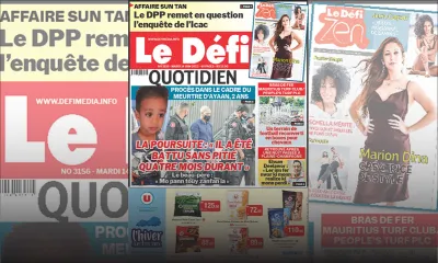 Voici la une du Défi Quotidien de ce mardi 14 Juin 2022