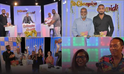 «Champion du midi Spécial 20 ans de Radio Plus» avec les employés : Ismaël K. Sookun et Neshen Pillai remportent la finale