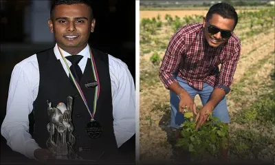 Jaisen Pandoo décroche son diplôme en sommellerie