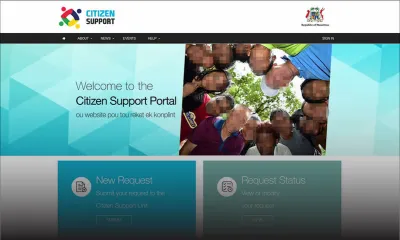 Le portail de la Citizen Support Unit hors service  
