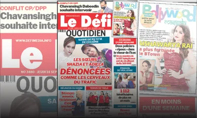 Voici la une du Défi Quotidien de ce Jeudi 13 Septembre 2023