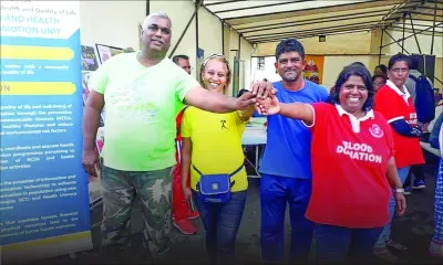 Curepipe : don de sang organisé par Volunteer Mauritius en collaboration avec la mairie de Curepipe 