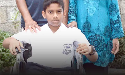 Ahnas Careem, 11 ans: il ne marche pas et arrive à se faire admettre au Royal de Port-Louis