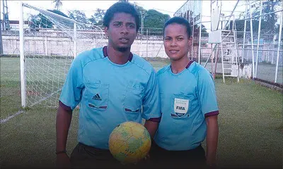 Queency et Steeven : un couple d’arbitres internationaux