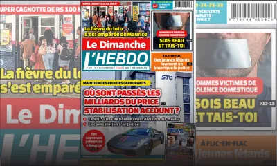 Voici la Une de Le Dimanche/L'Hebdo de ce dimanche 15 Janvier 2023