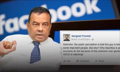 Poste Facebook du député Fowdar - Collendavelloo : «Il a réagi comme n’importe quelle personne qui a lu les journaux»