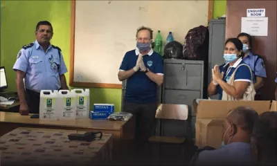 Covid-19 : dons de matériels de protection à la police