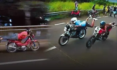 Sur la route : courses illégales au Rond-Point Mer Rouge