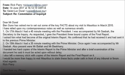 Commission d’enquête sur les courses hippiques : le rapport intérimaire remis à SAJ en présence de Ballah et Beekharry