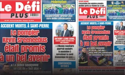 Voici la Une du Défi Plus de ce Samedi 15 Juin 2024