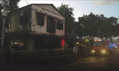 Poste de police de Trou-Fanfaron : un bâtiment historique part en fumée