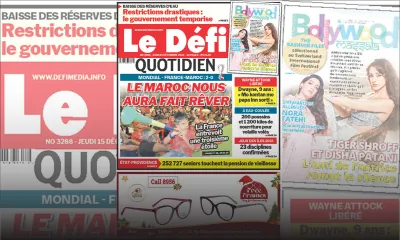 Voici la une du Défi Quotidien de ce jeudi 15 Décembre 2022