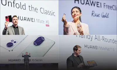 La marque Huawei présente cinq nouveaux produits dont le Mate X6 