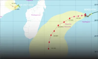 Météo : Berguitta s’intensifie et se rapproche de Maurice