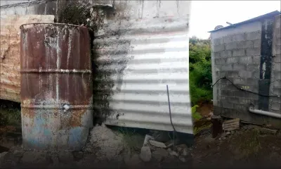 Rue Paul Tourreau, Port-Louis : une maison menace de s’effondrer