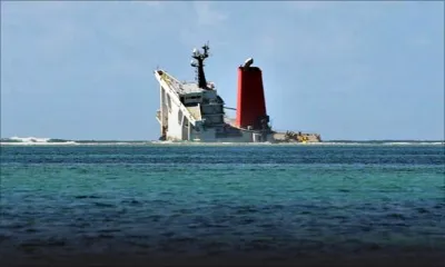 MV Wakashio : la météo retarde les travaux de démantèlement de la poupe