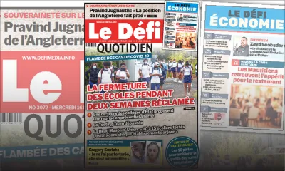 Voici la une du Défi Quotidien de ce mercredi 16 février 2022