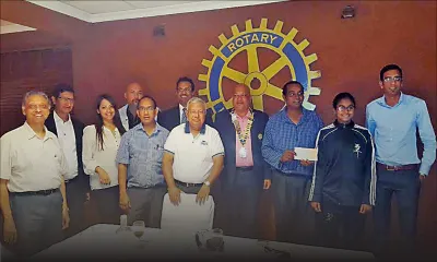 Rotary of Quatre-Bornes sponsors two youths