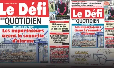 Voici la une du Défi Quotidien de ce Mardi 16 Juillet 2024