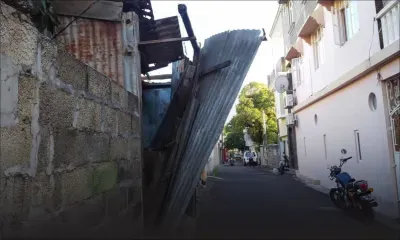 Danger à la rue Dugareau à  Port-Louis