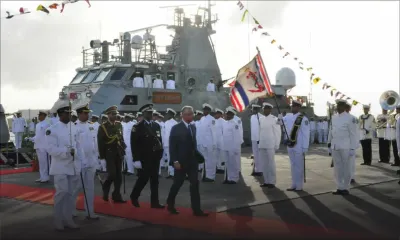 Mise à l’eau du CGS Valiant : la lutte contre les barons de la drogue attendue de la NCG