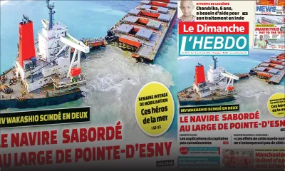 Voici la Une de Le Dimanche/L'Hebdo de ce dimanche 16 aout 2020