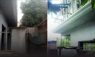 Coulage d’une dalle chez son voisin: une plaque de ciment tombe sur une fillette