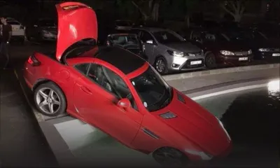 Ebène: une voiture finit dans l'eau après une soirée