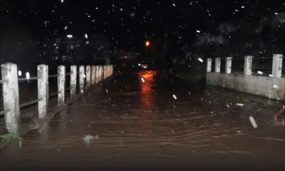 Le pont de Vallée-des-Prêtres impraticable