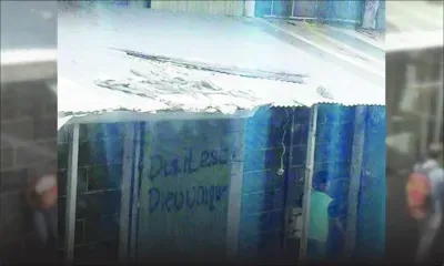 Débris à la gare Victoria : attention danger !