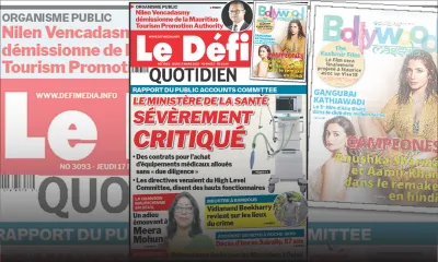Voici la une du Défi Quotidien de ce jeudi 17 mars 2022