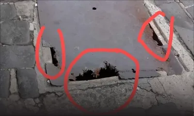 À la rue La Corderie : attention piétons !